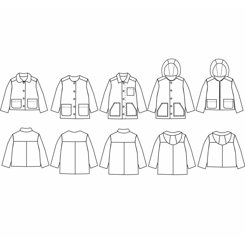 Patron couture Ikatee veste Sam dans Accueil par Couture et Cie