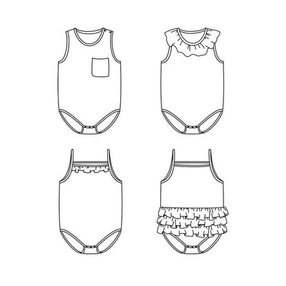 Patron couture Ikatee Malaga body bébé dans Accueil par Couture et Cie