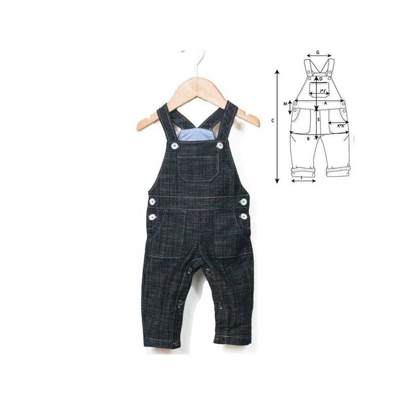 Patron couture Ikatee salopette Boston bébé dans Accueil par Couture et Cie