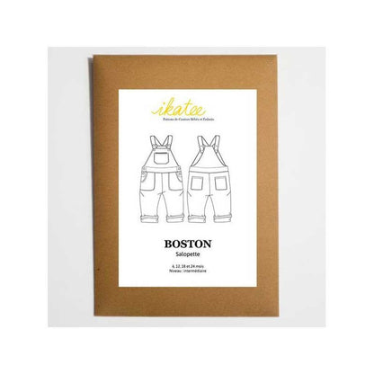 Patron couture Ikatee salopette Boston bébé dans Accueil par Couture et Cie