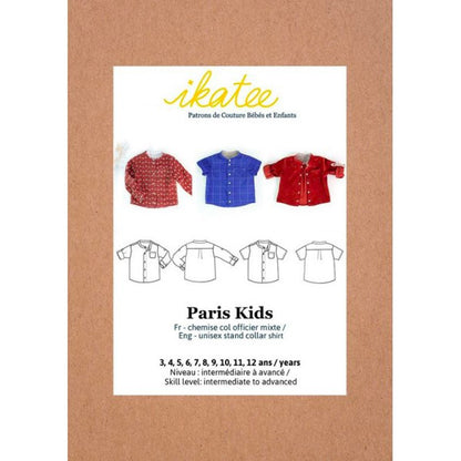 Patron couture Ikatee Paris kids chemise dans Accueil par Couture et Cie