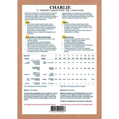 Patron couture Ikatee Charlie sweat enfant dans Accueil par Couture et Cie