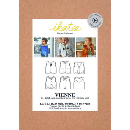 Patron couture Ikatee Vienne gilet berger bébé dans Accueil par Couture et Cie