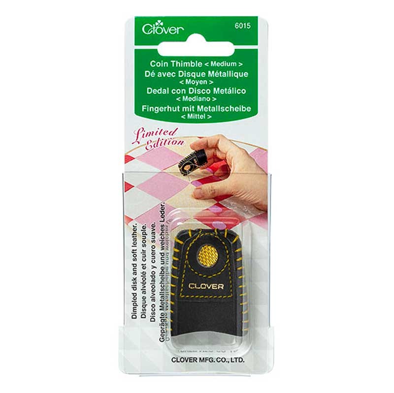 Dé à coudre Clover avec disque métallique, taille M