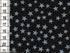 Batiste coton noire étoiles nacrées, x10cm dans Tissus Etoiles par Couture et Cie