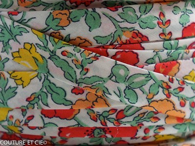 Biais Liberty Meadow orangé dans BIAIS par Couture et Cie