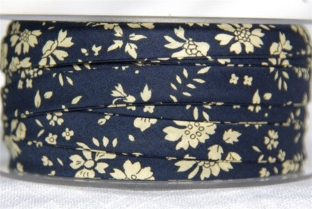 Biais Liberty Capel bleu nuit, x10cm dans BIAIS par Couture et Cie