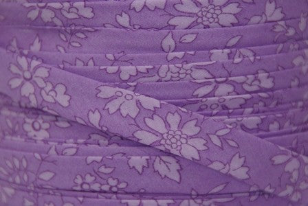 Biais Liberty Capel violet ton sur ton, x10cm dans BIAIS par Couture et Cie