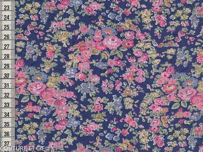 Tissu Liberty Tatum bleu dans Tissus LIBERTY OF LONDON par Couture et Cie
