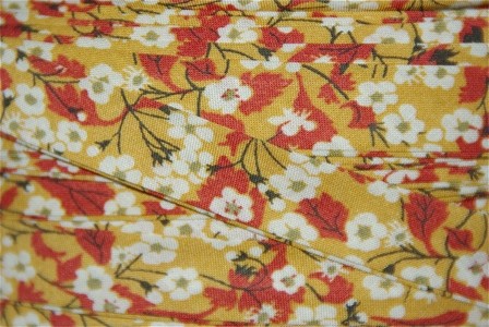 Biais Mitsi Valeria jaune moutarde dans Biais Liberty par Couture et Cie