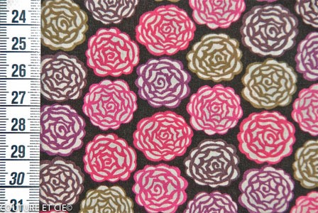 Tissu Liberty Stefan rose et marron dans Tissus LIBERTY OF LONDON par Couture et Cie