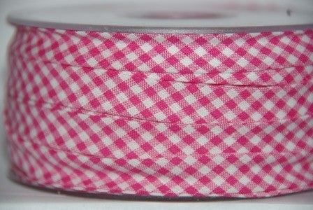 Biais Saint-Tropez fushia dans Biais carreaux par Couture et Cie