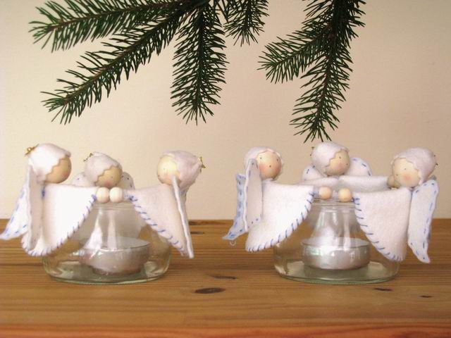 LOT 2 PHOTOPHORES RONDE DES ANGES dans Décoration de Noel par Marotte et Cie