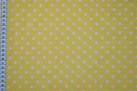 Tissu gros pois jaune Soleil, x10cm dans Tissus Pois par Couture et Cie
