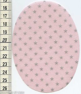 Coudières FDS roses étoiles argent dans COUDIERES par Couture et Cie