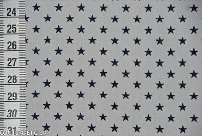 Popeline blanc étoiles bleues, coupon 35*140cm dans FRANCE DUVAL STALLA par Couture et Cie