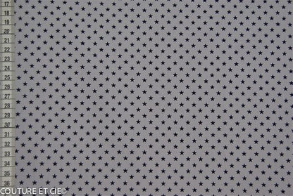 Popeline blanc étoiles bleues, coupon 35*140cm dans FRANCE DUVAL STALLA par Couture et Cie