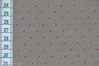 Batiste brume pois figue, 73*60cm dans FRANCE DUVAL STALLA par Couture et Cie