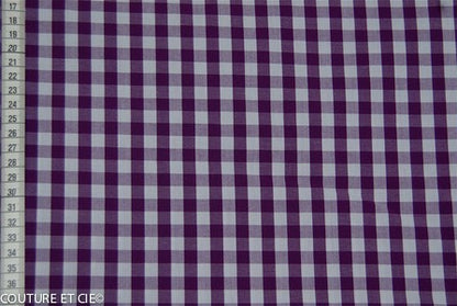Vichy grands carreaux violet dans Tissus Carreaux par Couture et Cie