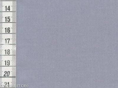 Popeline Fil à Fil bleu gris dans Tissus unis par Couture et Cie