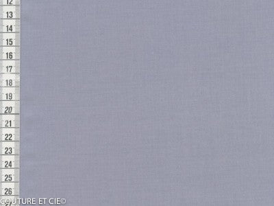 Popeline Fil à Fil bleu gris dans Tissus unis par Couture et Cie