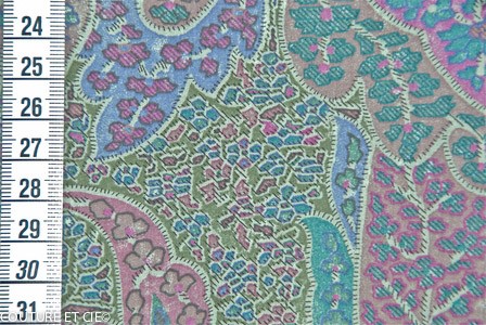 Tissu Liberty Rock and Roll Rachel bleu et parme, coupon 40x137cm dans Tissus LIBERTY OF LONDON par Couture et Cie