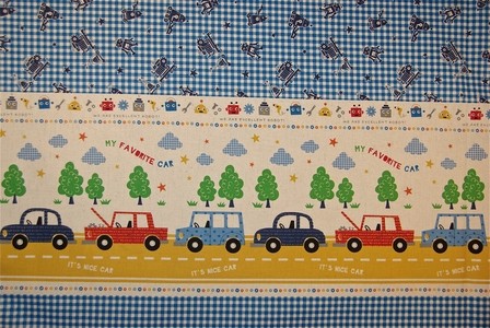 Tissu Kokka Autos et Robots" " dans TISSUS JAPONAIS par Couture et Cie