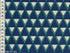 Tissu Kokka Stamped triangles bleus dans TISSUS JAPONAIS par Couture et Cie