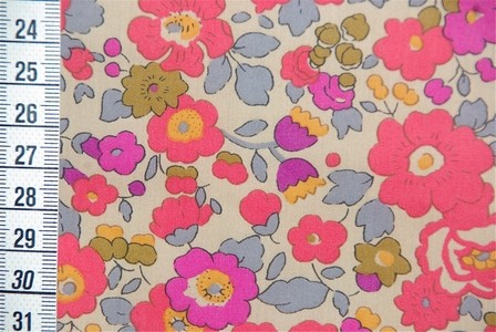 Tissu Liberty Betsy fluo thé, x10cm dans Accueil par Couture et Cie