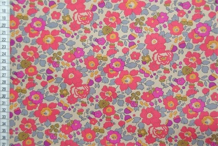 Tissu Liberty Betsy fluo thé, x10cm dans Accueil par Couture et Cie