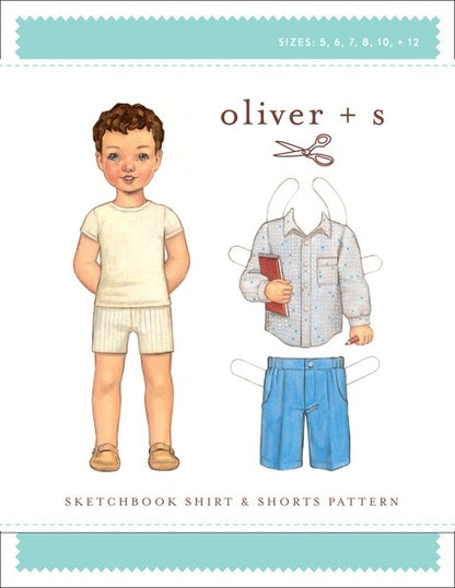 Sketchbook Shirt &amp; Shorts pattern dans Oliver S par Couture et Cie
