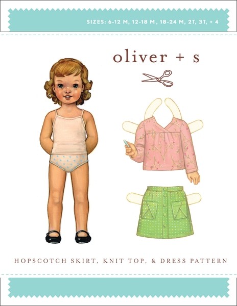 Hopscotch Skirt, 6 mois à 4 ans dans Oliver S par Couture et Cie