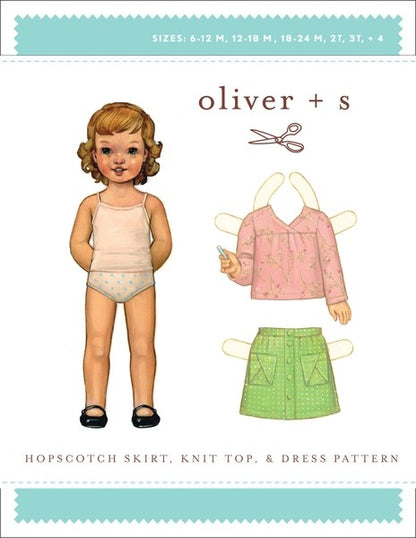 Hopscotch Skirt, 6 mois à 4 ans dans Oliver S par Couture et Cie