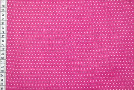Tissu Petit Pois rose bonbon, x10cm dans Tissus par Couture et Cie