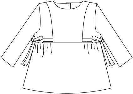 Patron blouse Colombine dans Papillon et Mandarine par Couture et Cie