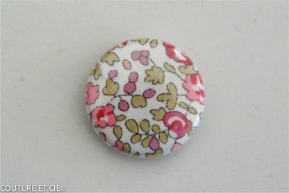 Petit Magnet Liberty Eloise rose dans Magnets 25 mm par Couture et Cie