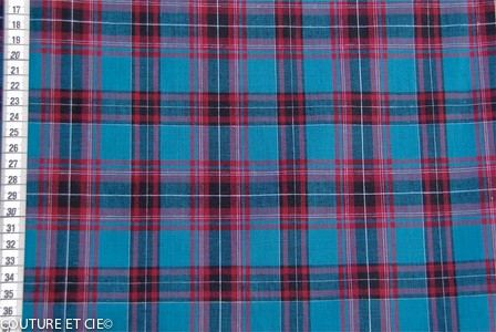 Scottish bleu canard dans Tissus par Couture et Cie