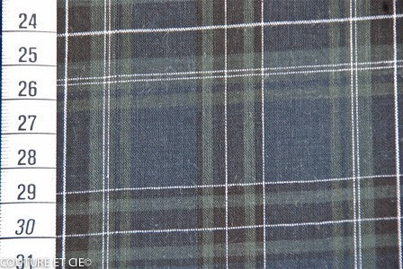 Scottish bleu nuit dans Tissus par Couture et Cie