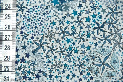Tissu Liberty Adelajda bleu, x10cm dans Tissus LIBERTY OF LONDON par Couture et Cie
