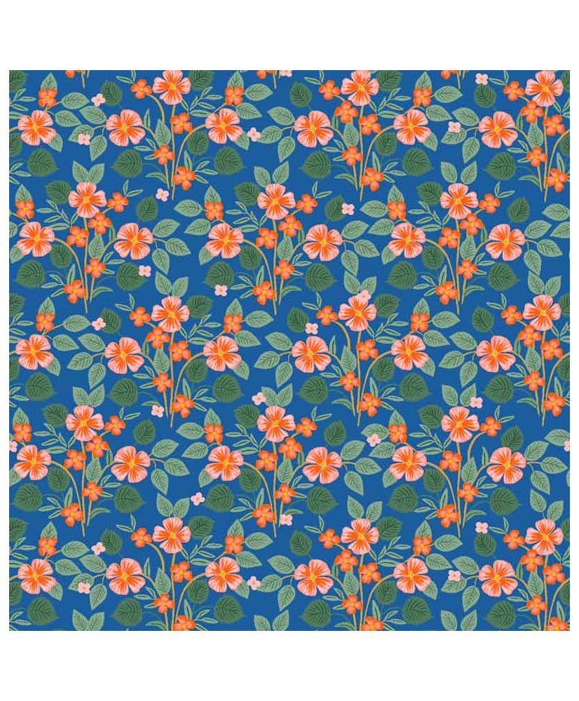 Tissu rifle Paper Bramble Briar navy, x10cm